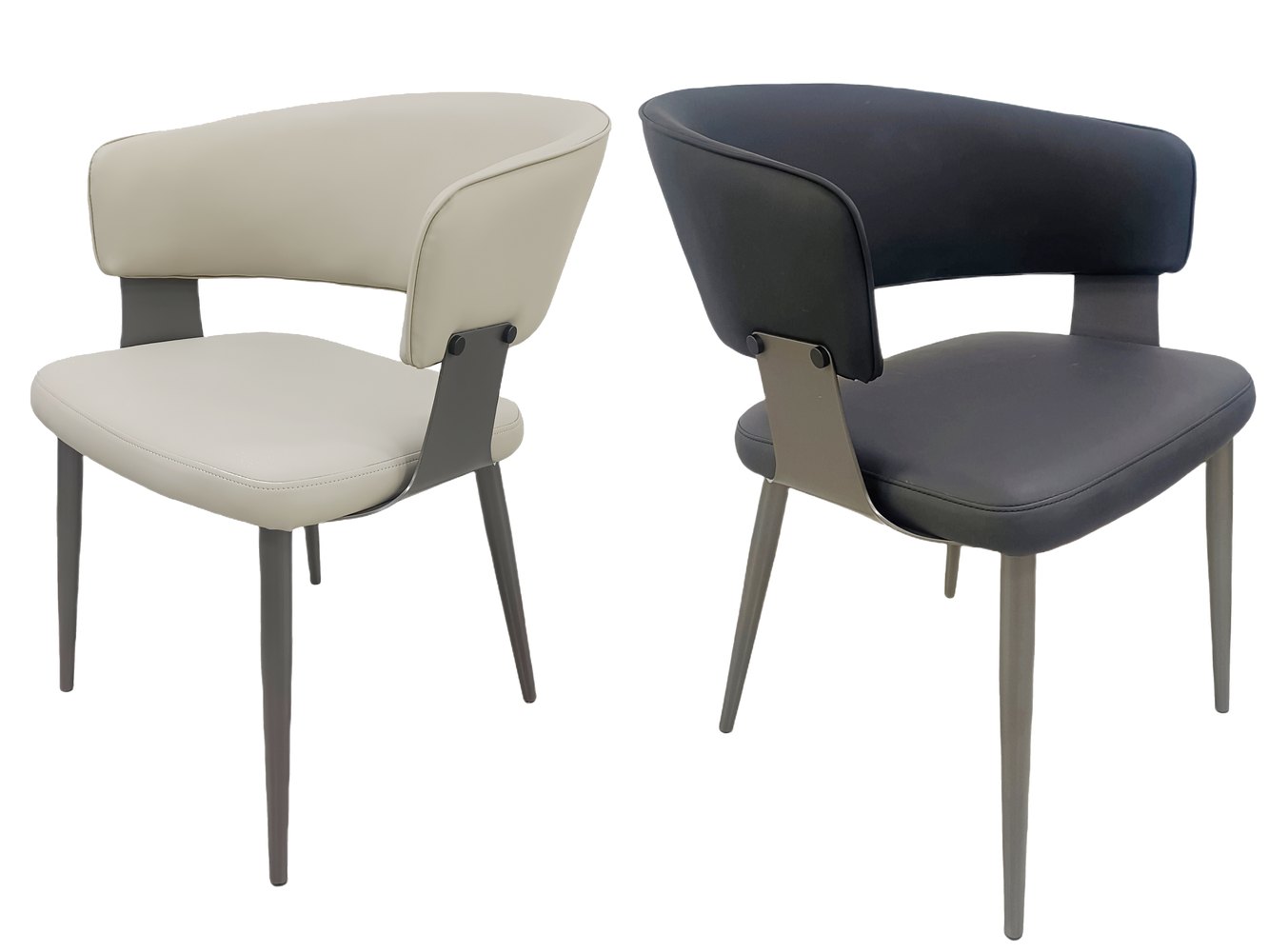 Curved dining chair